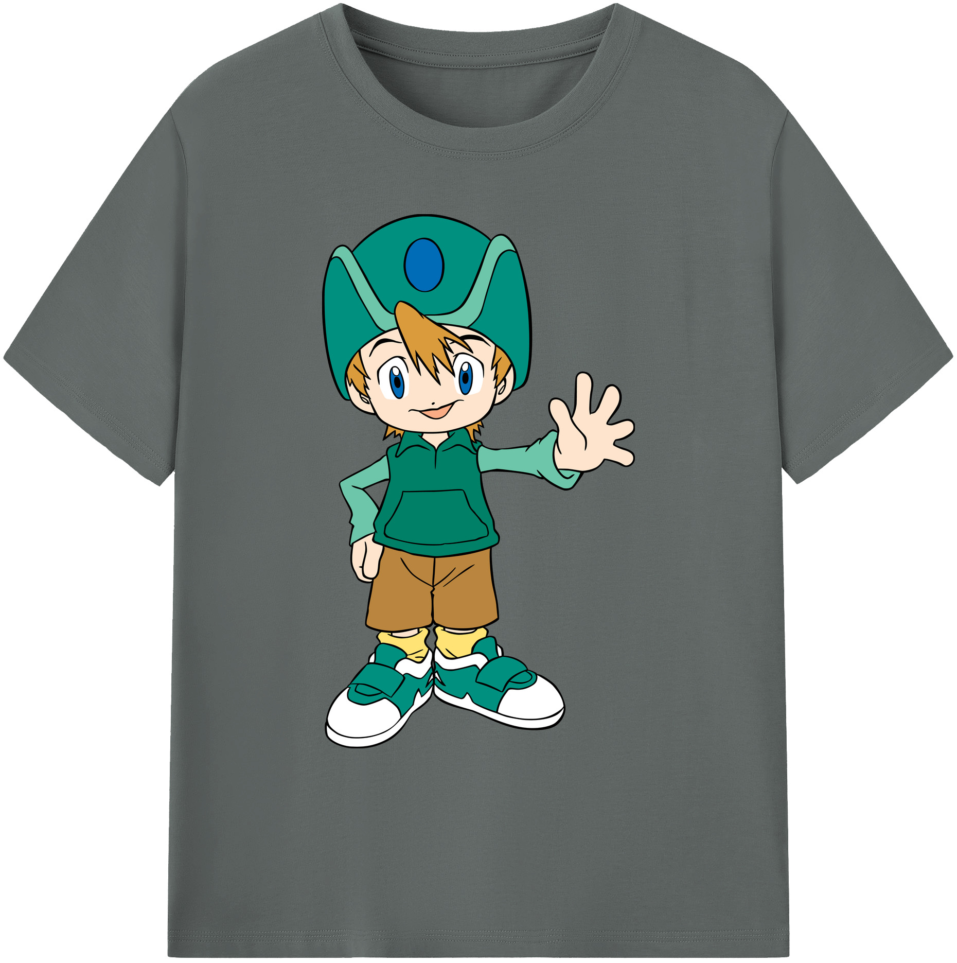 （画像用） Digimon デジタルモンスター/デジモン 綿100％ メンズ半袖Tシャツ｜肌触りやわらか＆通気性